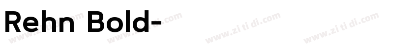 Rehn Bold字体转换